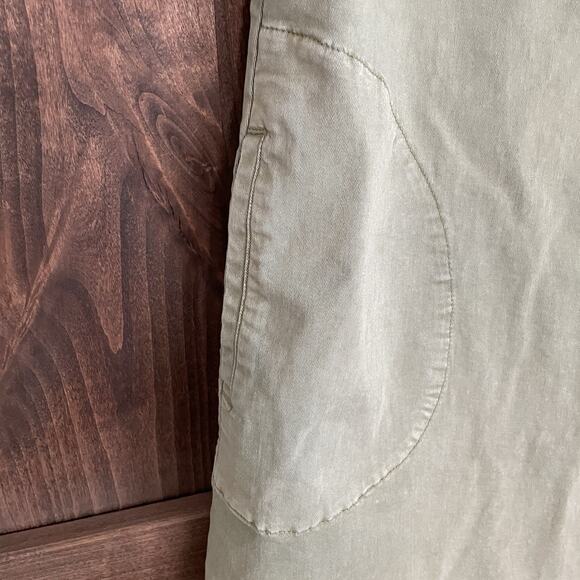 Vineyard Vines Dress Women Size 10 Green Denim A-Line Shirtdress Pockets - Picture 5 of 9